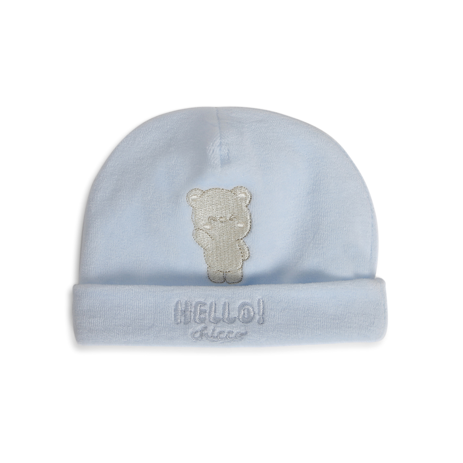 Infants Applique Cap-Light Blue